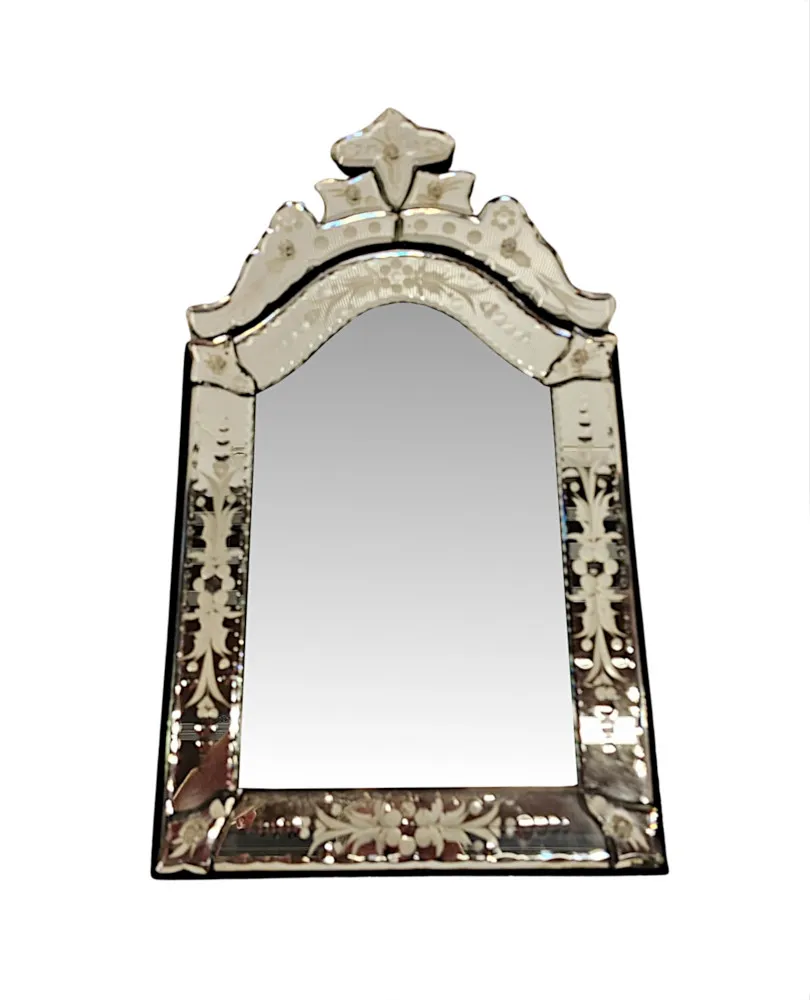 A Lovely Early 20th Century Small Venetian Mirror