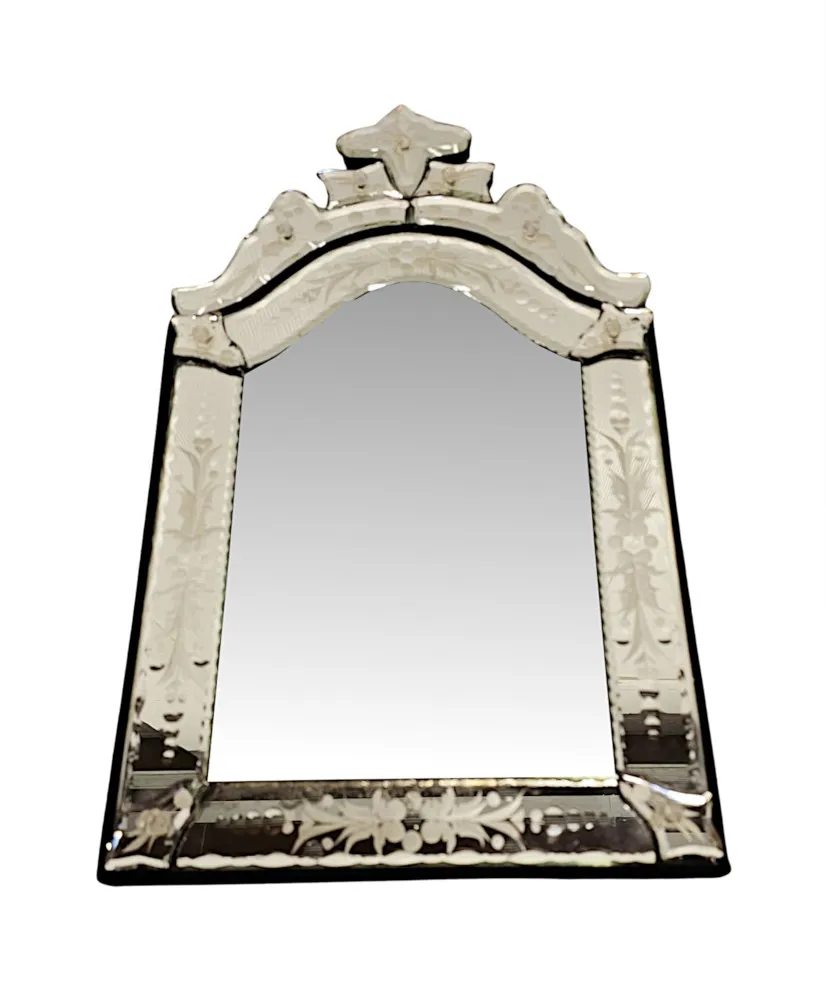 A Lovely Early 20th Century Small Venetian Mirror