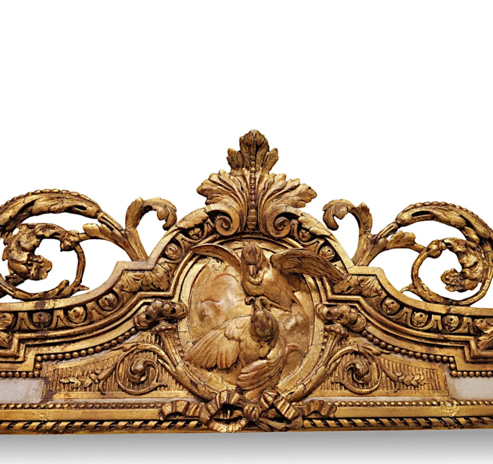 An Exceptionally Rare and Massive 19th Century Giltwood Mirror by 'Lamb of Manchester'