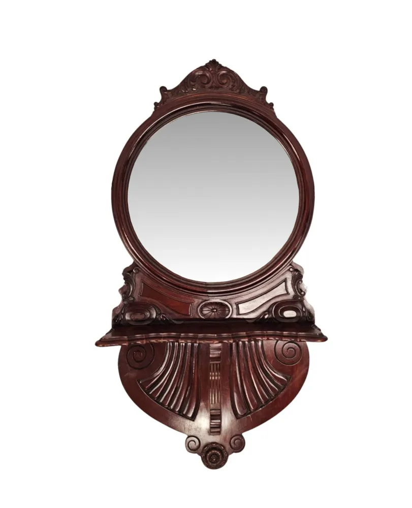  A Very Rare Pair of 20th Century Mahogany Pier Mirrors