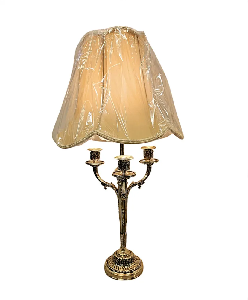 A Very Fine Pair of 19th Century Candelabra Converted to Table Lamps