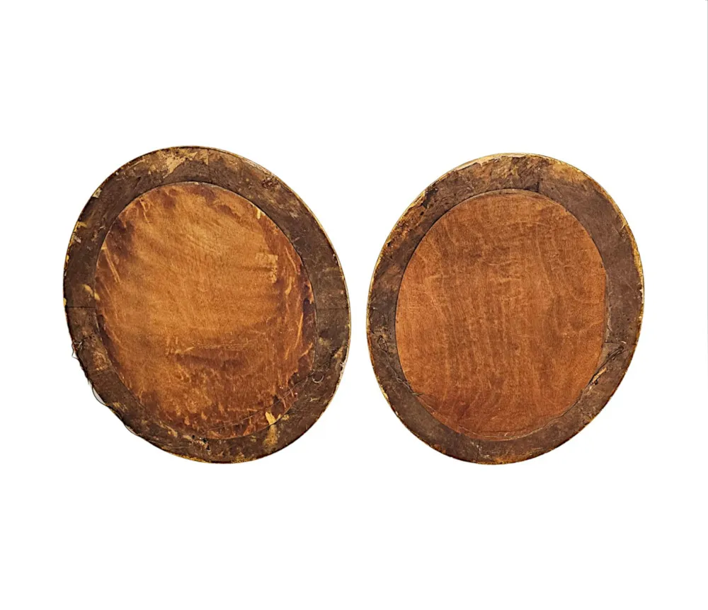A Very Rare and Fine Pair of 19th Century Giltwood Mirrors 