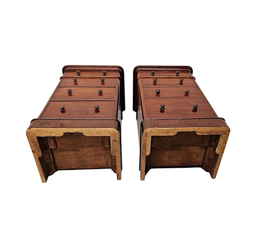 A Fabulous Pair of 19th Century Bedside Chests