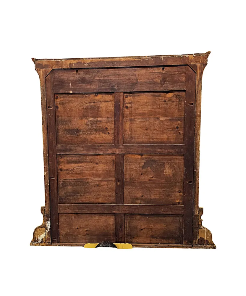A Stunning Large 19th Century Giltwood Overmantel Mirror