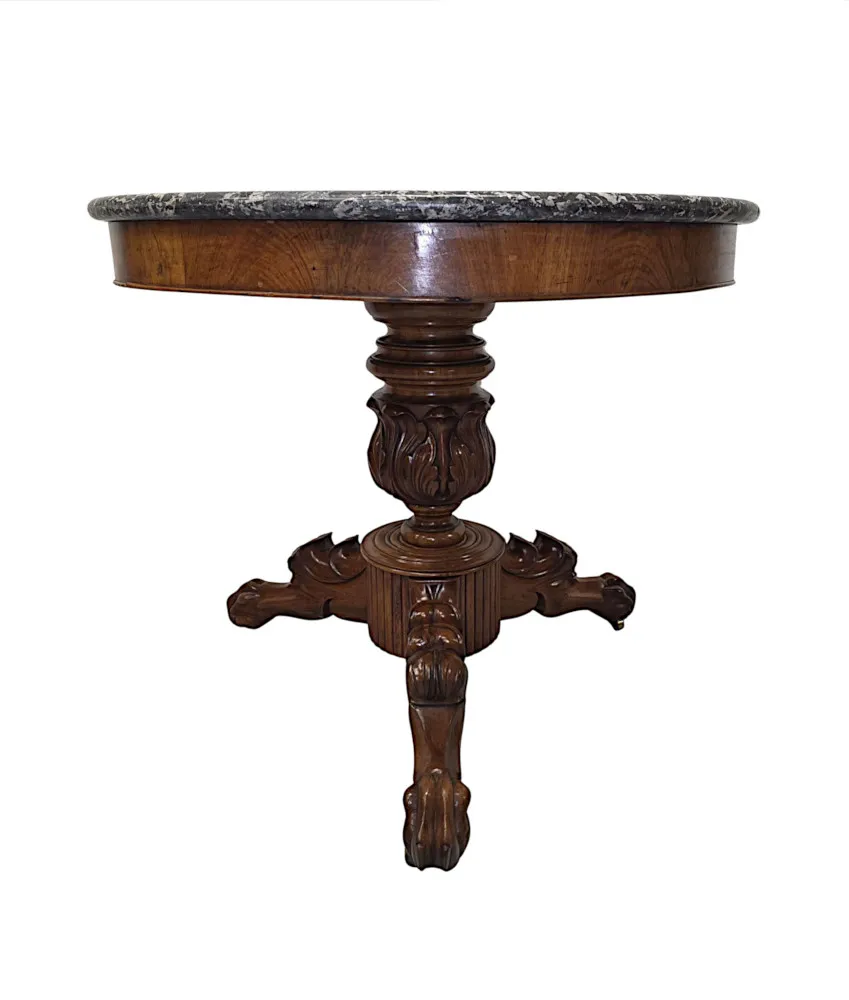 A Stunning 19th Century Marble Top Centre Table