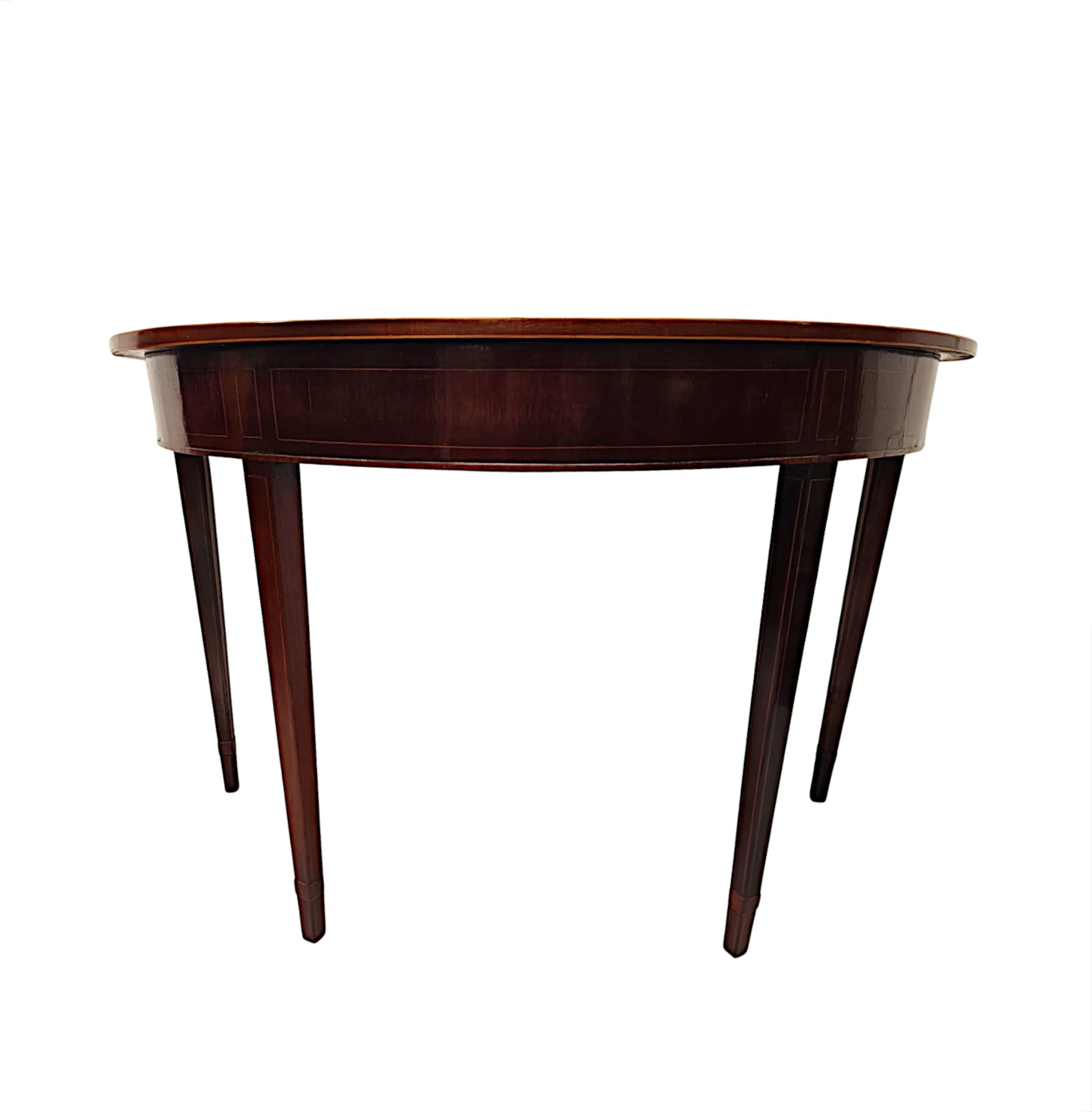 A Fabulous Early 19th Century Georgian Demi-Lune Console Table 