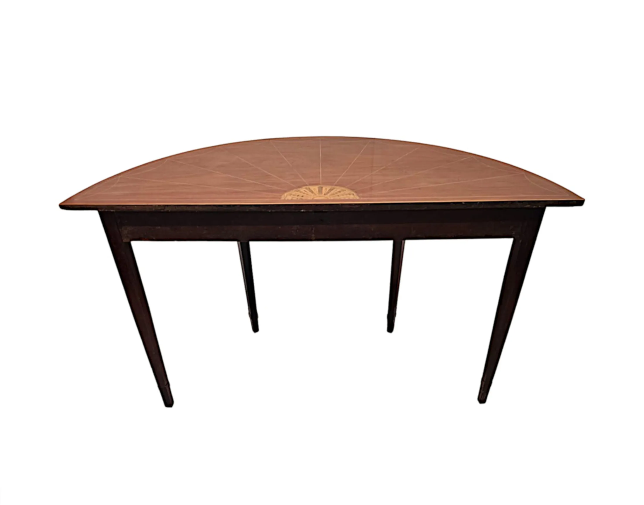 A Fabulous Early 19th Century Georgian Demi-Lune Console Table 