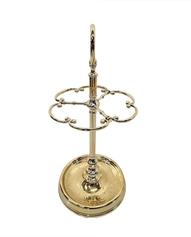 A Very Rare and Fine 19th Century Fully Restored Brass Stick or Umbrella Stand