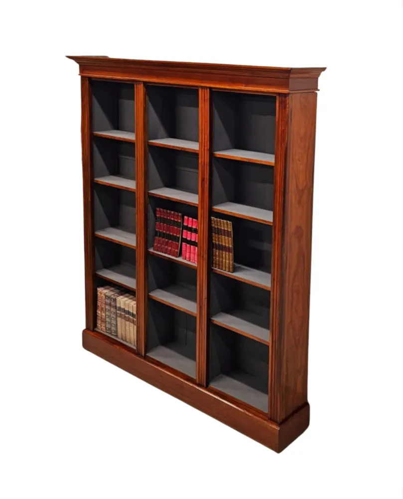 A Very Fine and Unusual Large 19th Century Open Bookcase