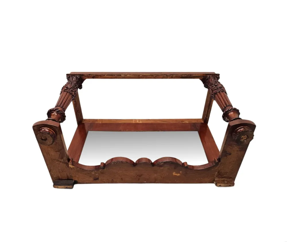 A Stunning 19th Century Marble Top Mirror Back Console Table