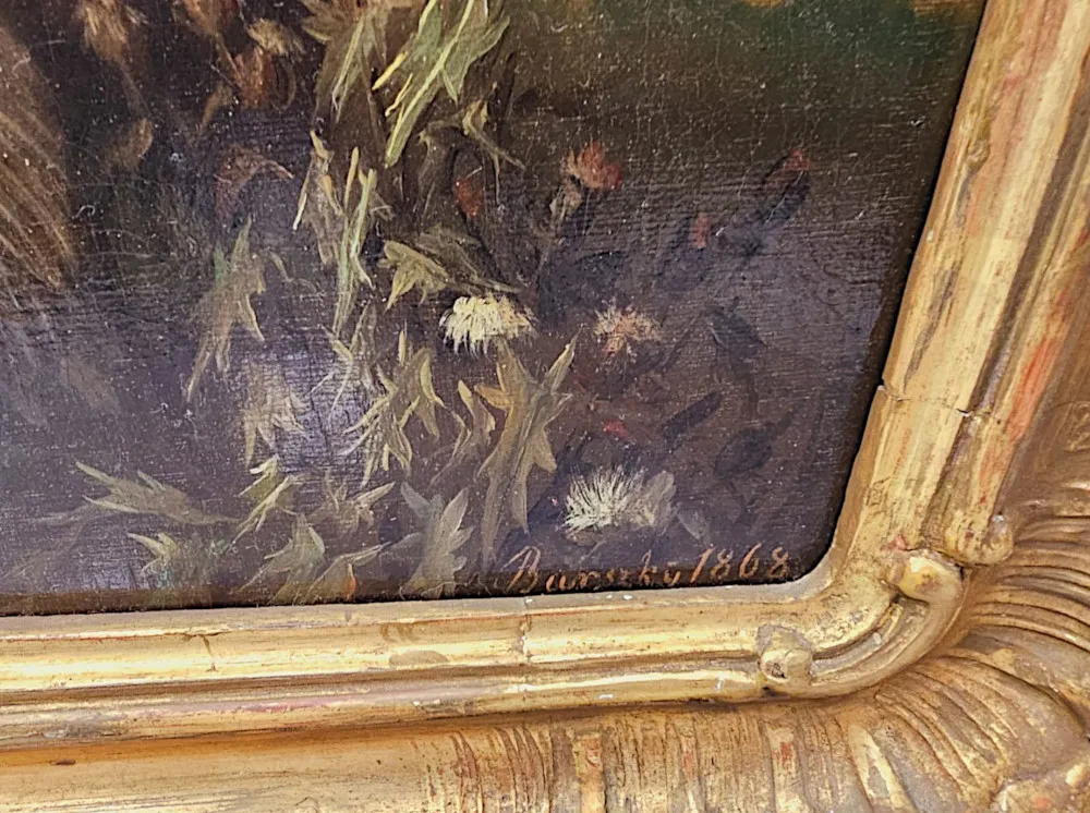 A Fabulous 19th Century Oil on Canvas Painting