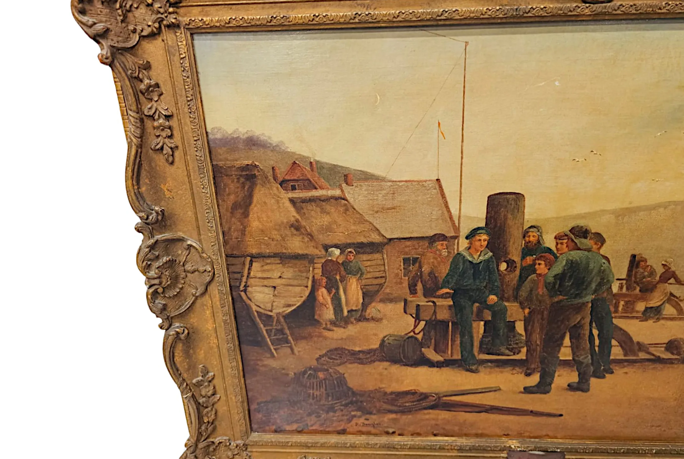  A Gorgeous 19th Century Oil on Canvas Painting by Rose Douglas