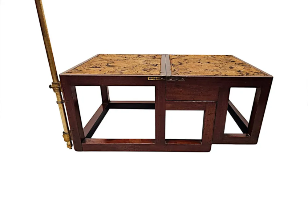  A Very Rare Early 19th Century Metamorphic Library Steps That Converts To A Footstool