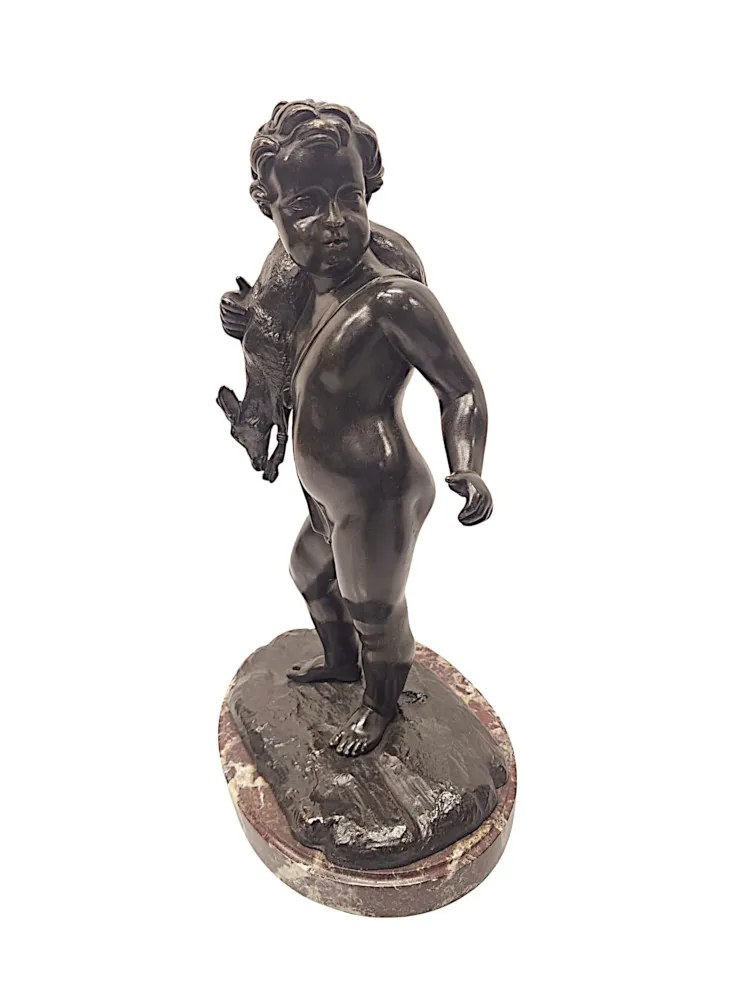 A Fabulous Pair of 19th Century Bronze Figural Sculptures