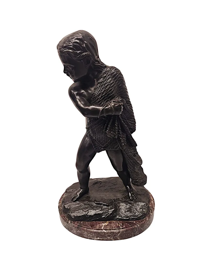 A Fabulous Pair of 19th Century Bronze Figural Sculptures