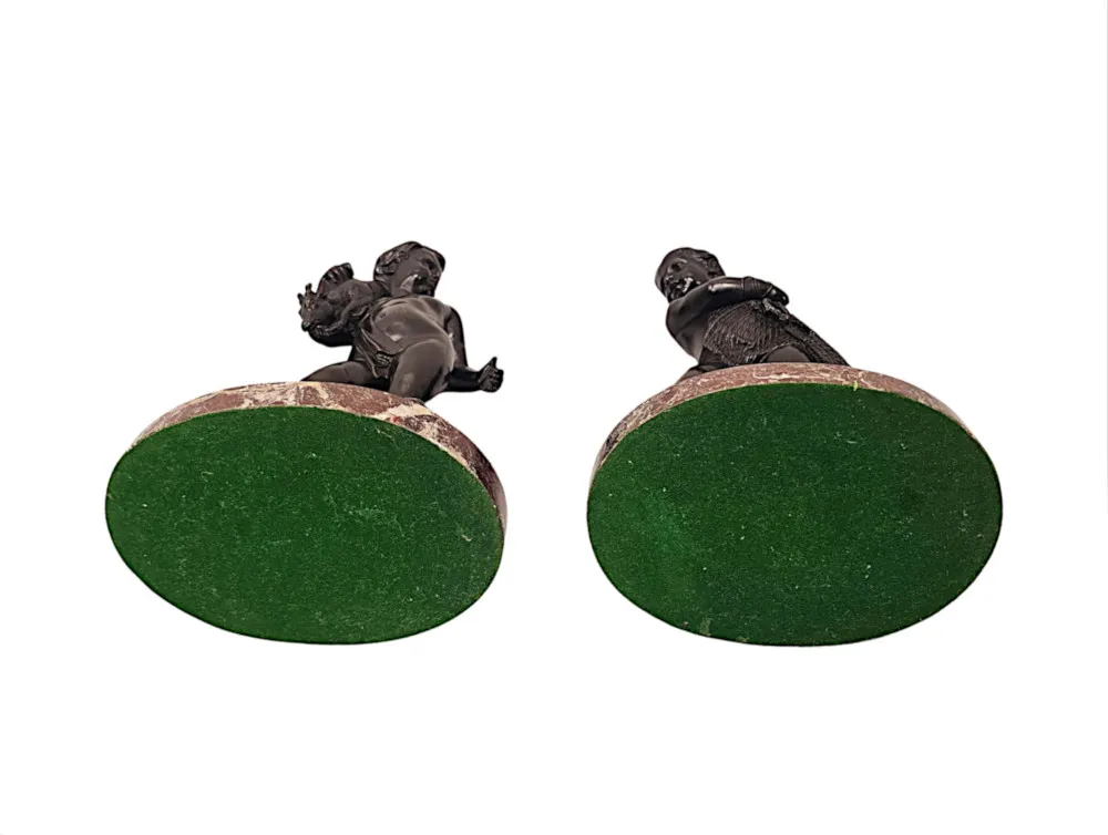 A Fabulous Pair of 19th Century Bronze Figural Sculptures