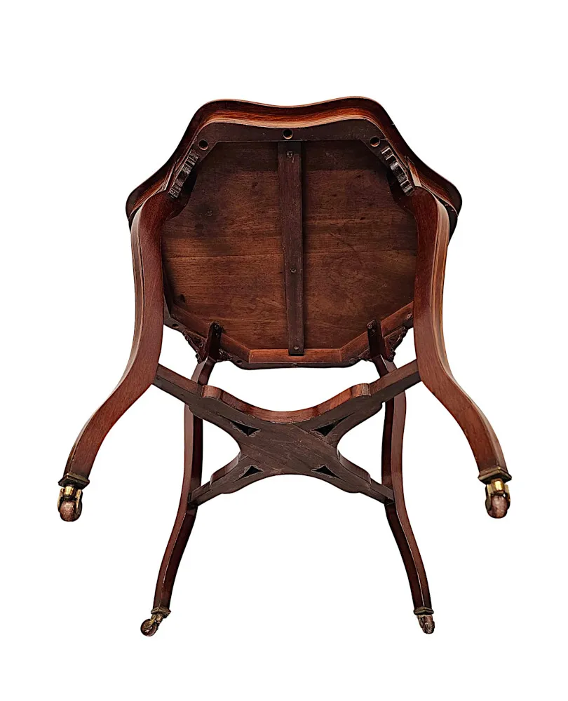 A Stunning Edwardian inlaid Occasional or Lamp Table