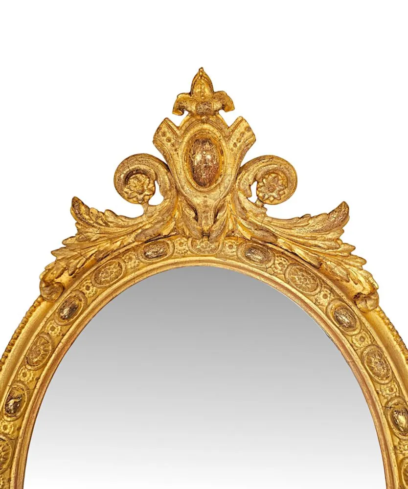 A Fabulous 19th Century Giltwood Pair of Neat Size Pier Mirrors