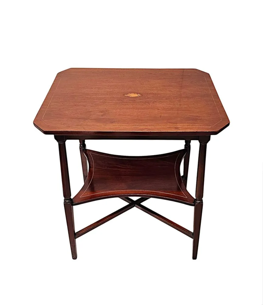  A Fabulous Edwardian Inlaid Occasional or Lamp Table