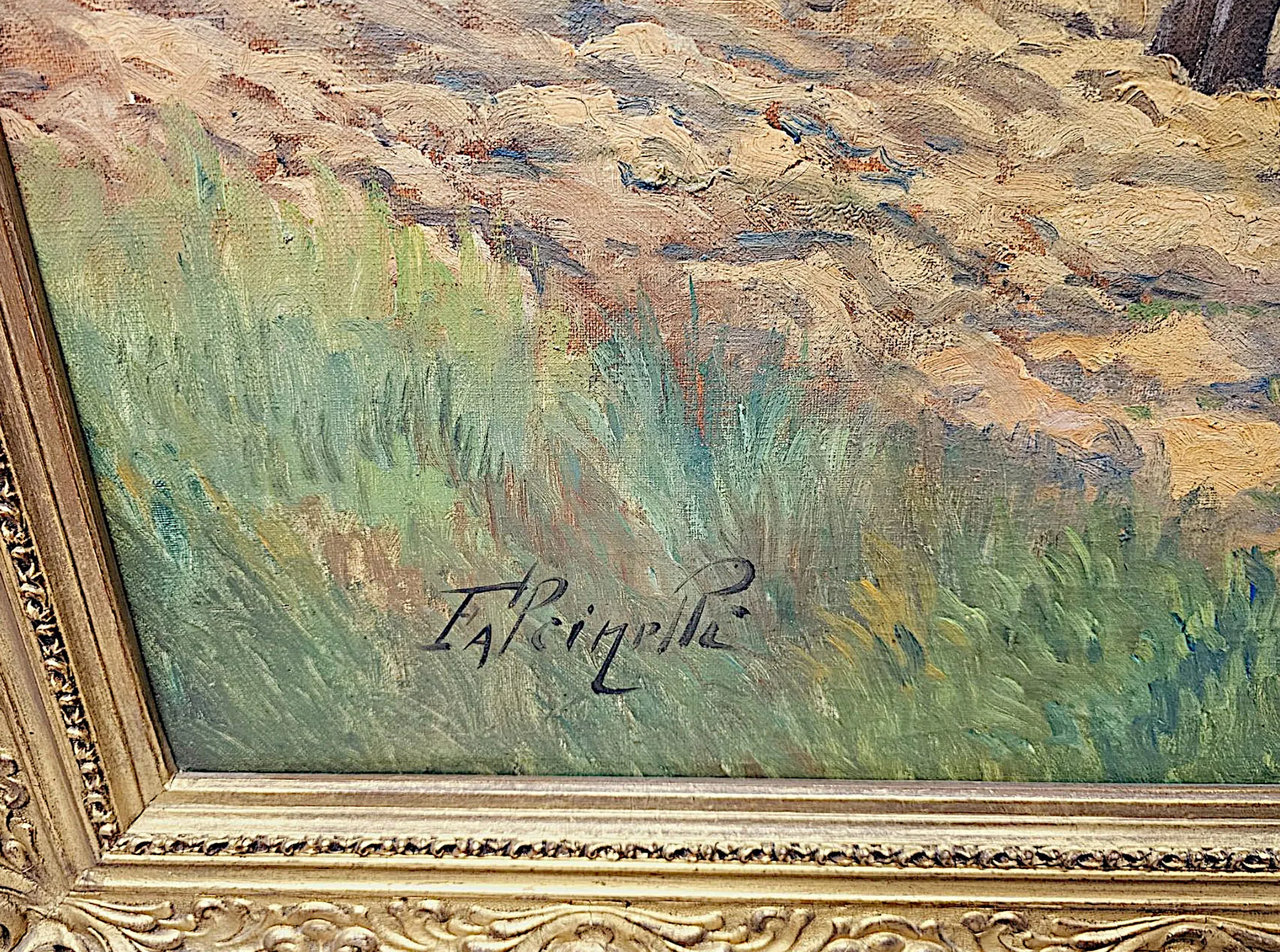 A Very Fine Large Early 20th Century Oil On Canvas Painting