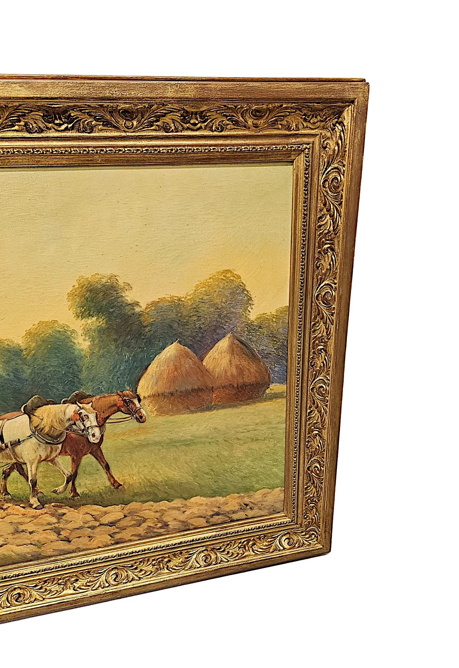 A Very Fine Large Early 20th Century Oil On Canvas Painting