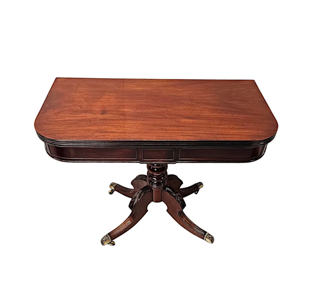 A Stunning Early 19th Century Regency Simple Design Turn Over Leaf Tea Table