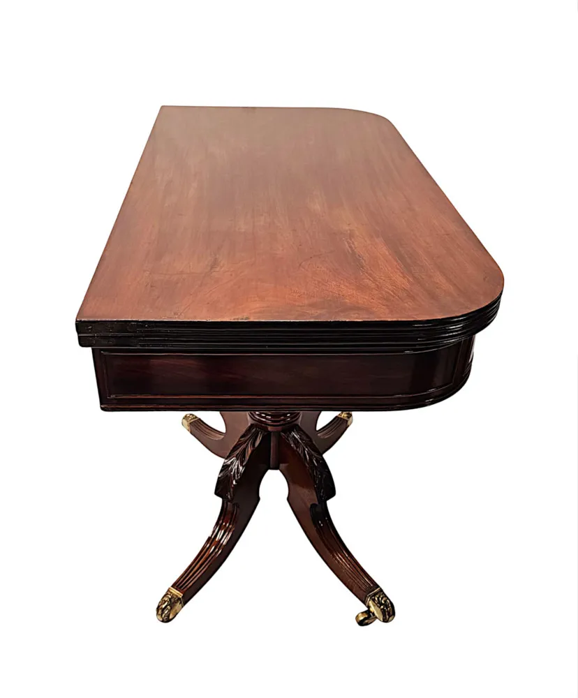 A Stunning Early 19th Century Regency Simple Design Turn Over Leaf Tea Table