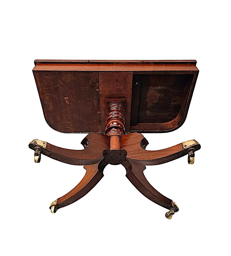 A Stunning Early 19th Century Regency Simple Design Turn Over Leaf Tea Table