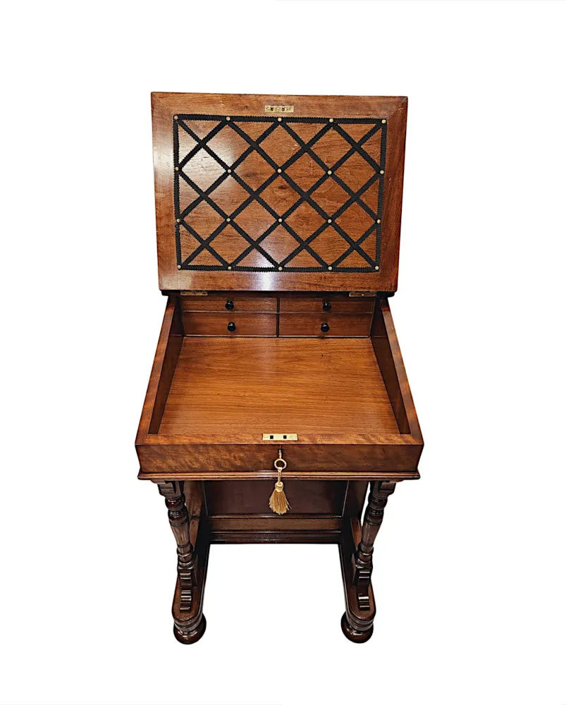 A Very Fine Fully Restored 19th Century Davenport Stamped 'Gillows of Lancaster'