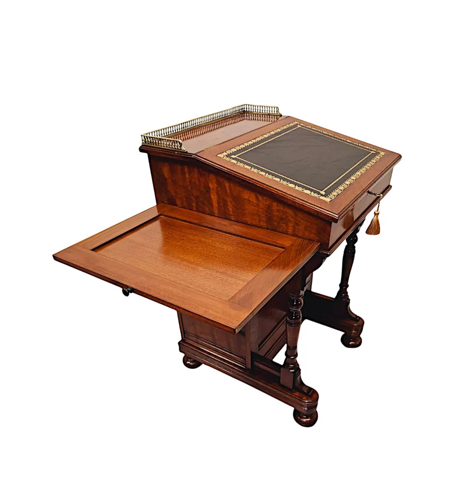 A Very Fine Fully Restored 19th Century Davenport Stamped 'Gillows of Lancaster'