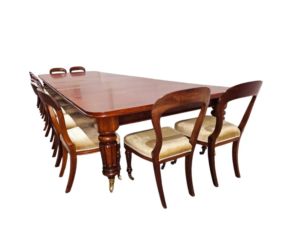 A Very Rare Massive Early 19th Century William IV Country House Dining Table 