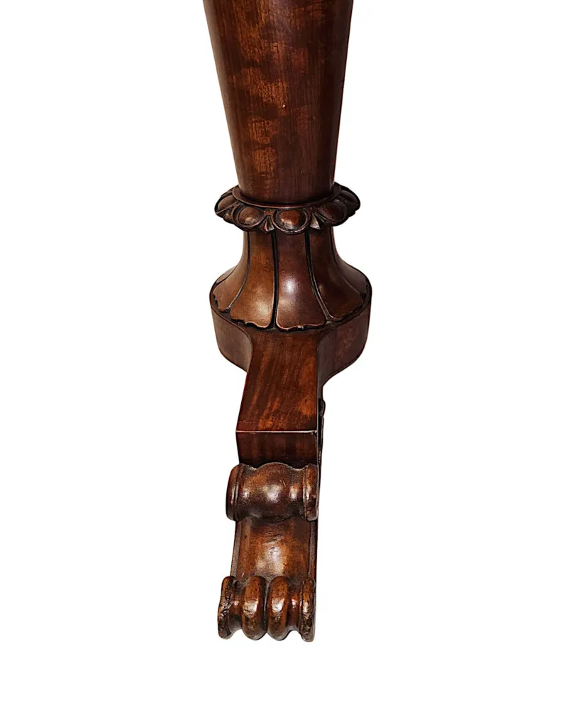 A Fantastic Early 19th Century William IV Irish Library Table Attributed To Dublin Maker 'Williams and Gibton'