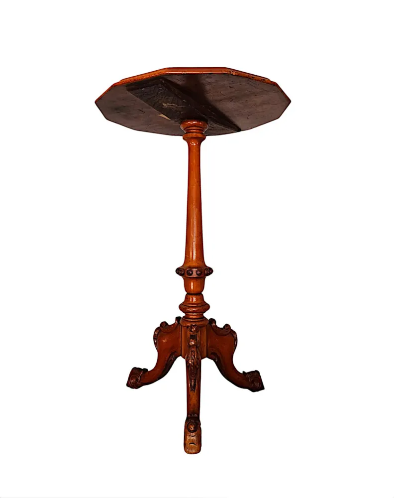 A Very Rare 19th Century Highly inlaid Occasional or Lamp Table Attributed to 'Gillows'
