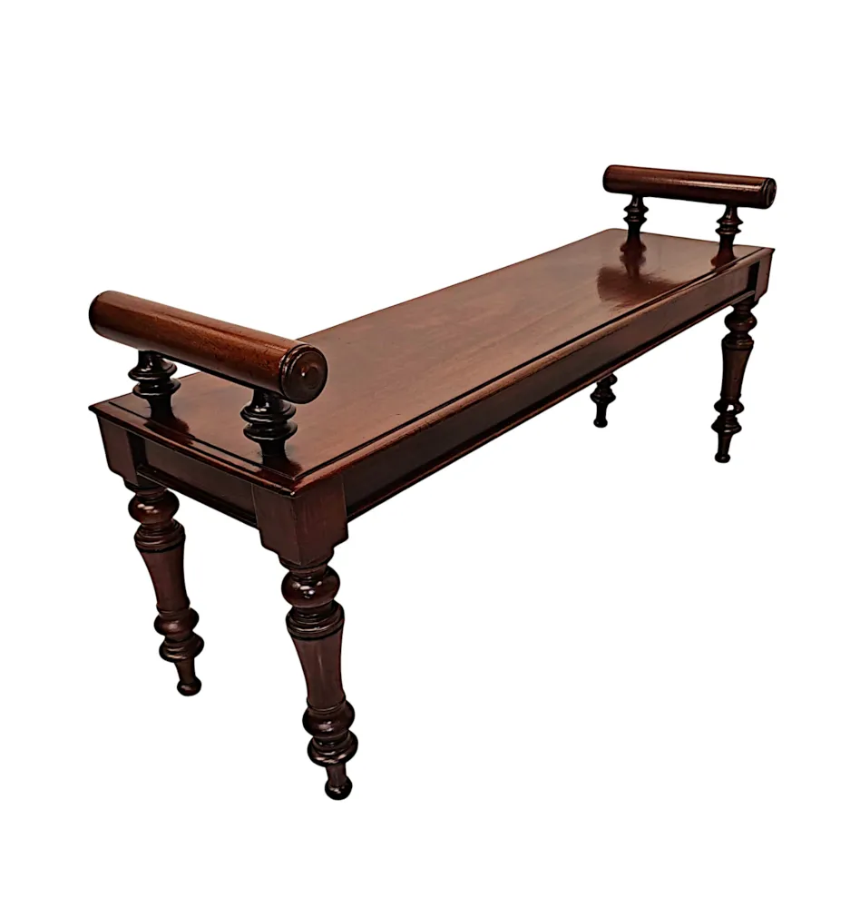 A Very Rare 19th Century Hall Bench