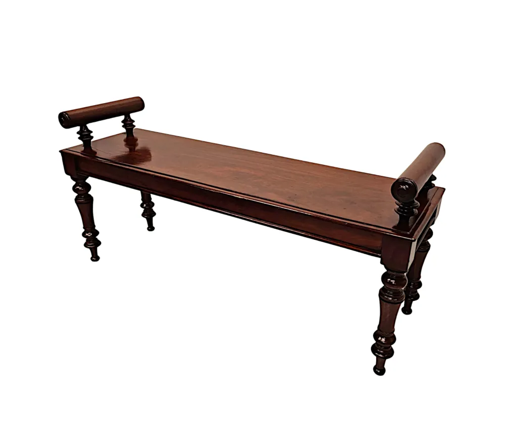 A Very Rare 19th Century Hall Bench