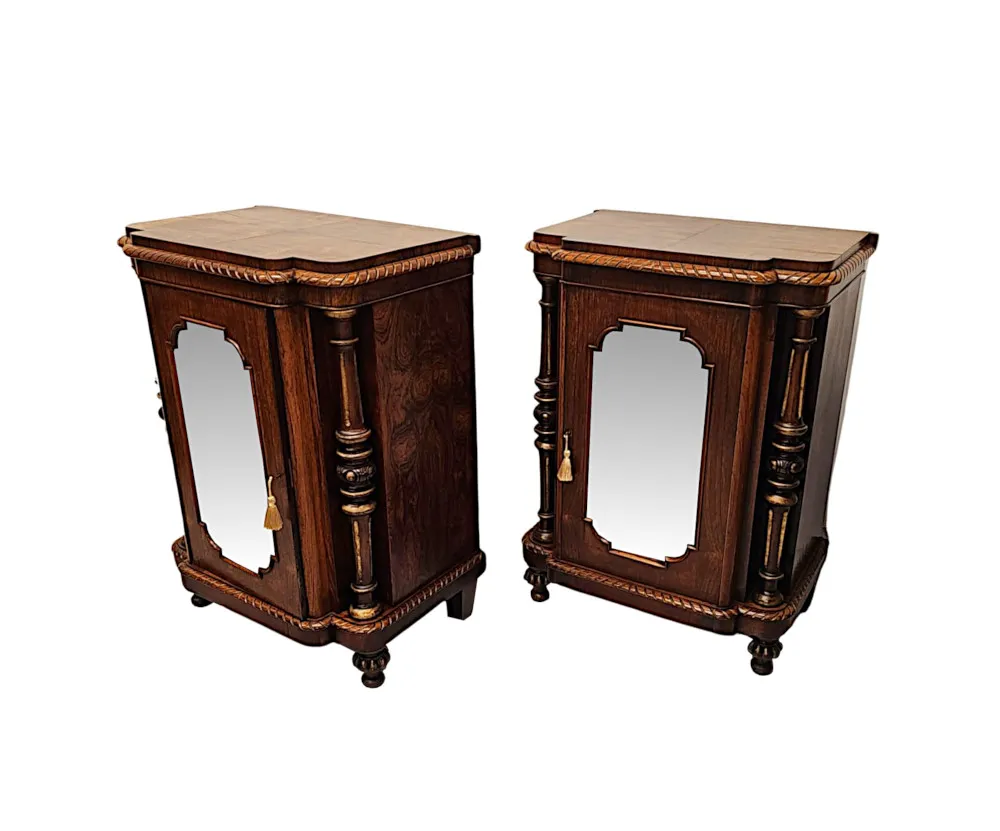 A very fine Pair of 19th Century Pier Cabinets