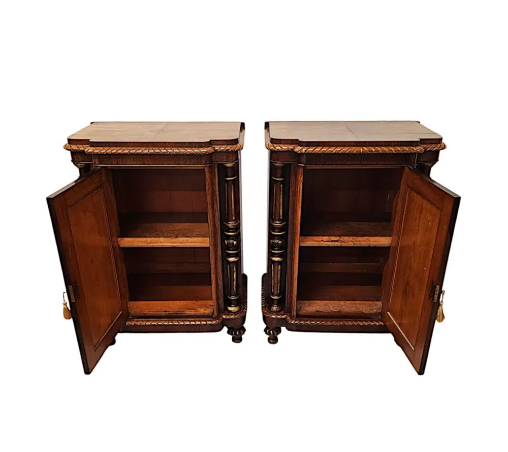 A very fine Pair of 19th Century Pier Cabinets