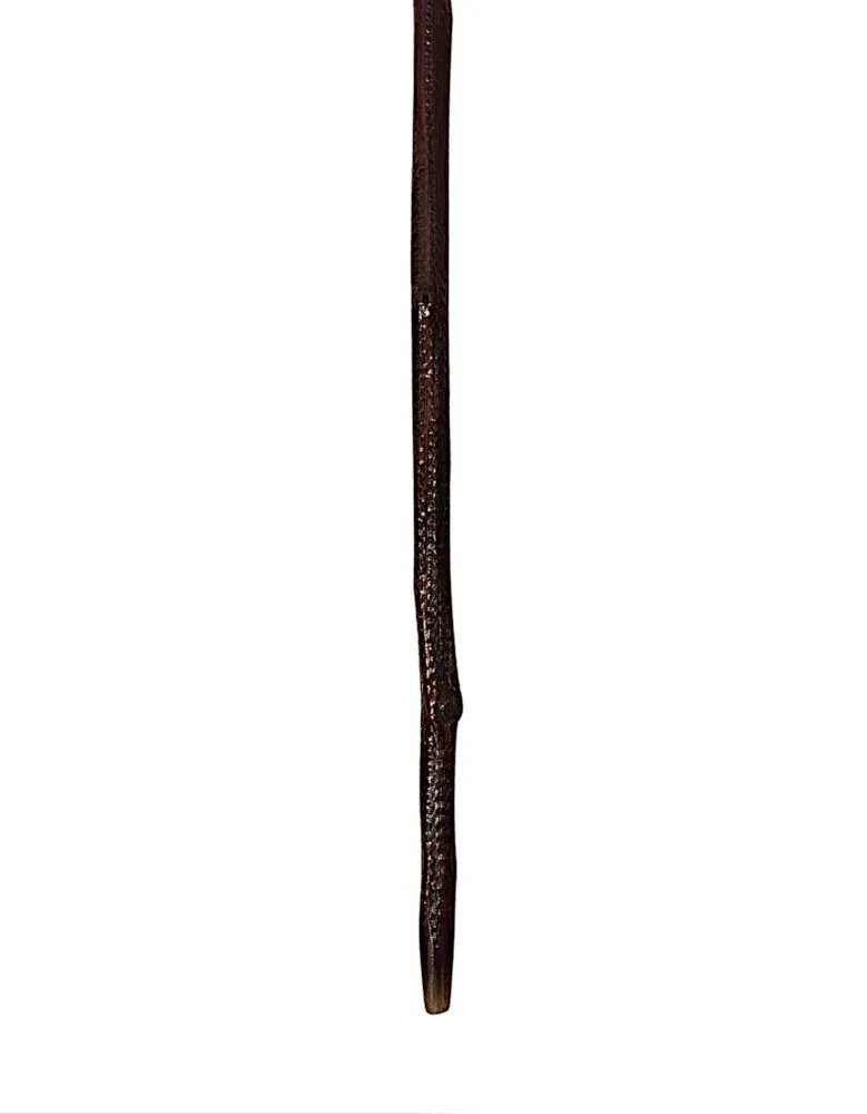 A Very Rare 19th Century Gadget Nut Cracker Walking Cane with a Pair of Carved Heads