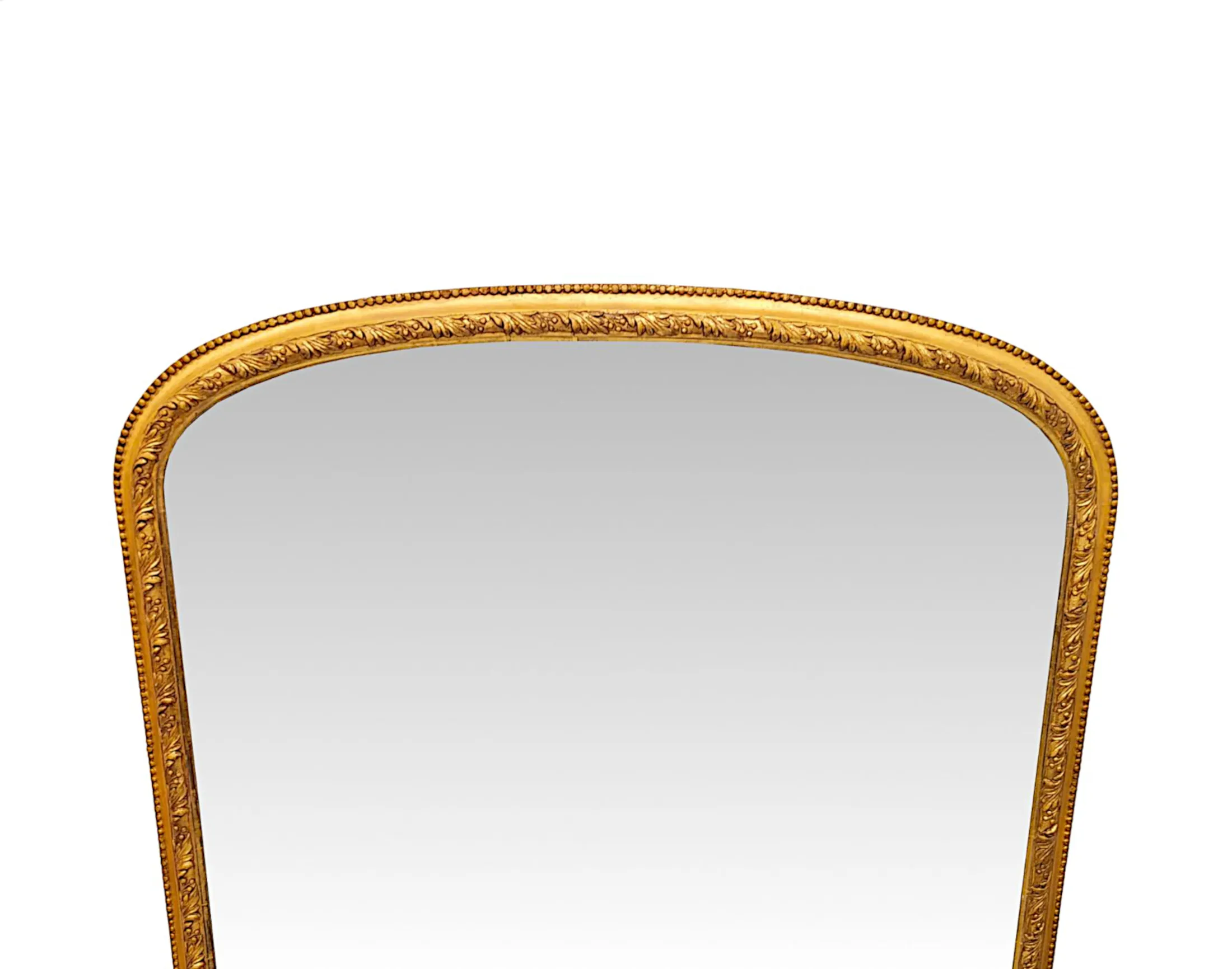  A Fabulous 19th Century Giltwood Overmantel Mirror With Mercury Sparkly Glass