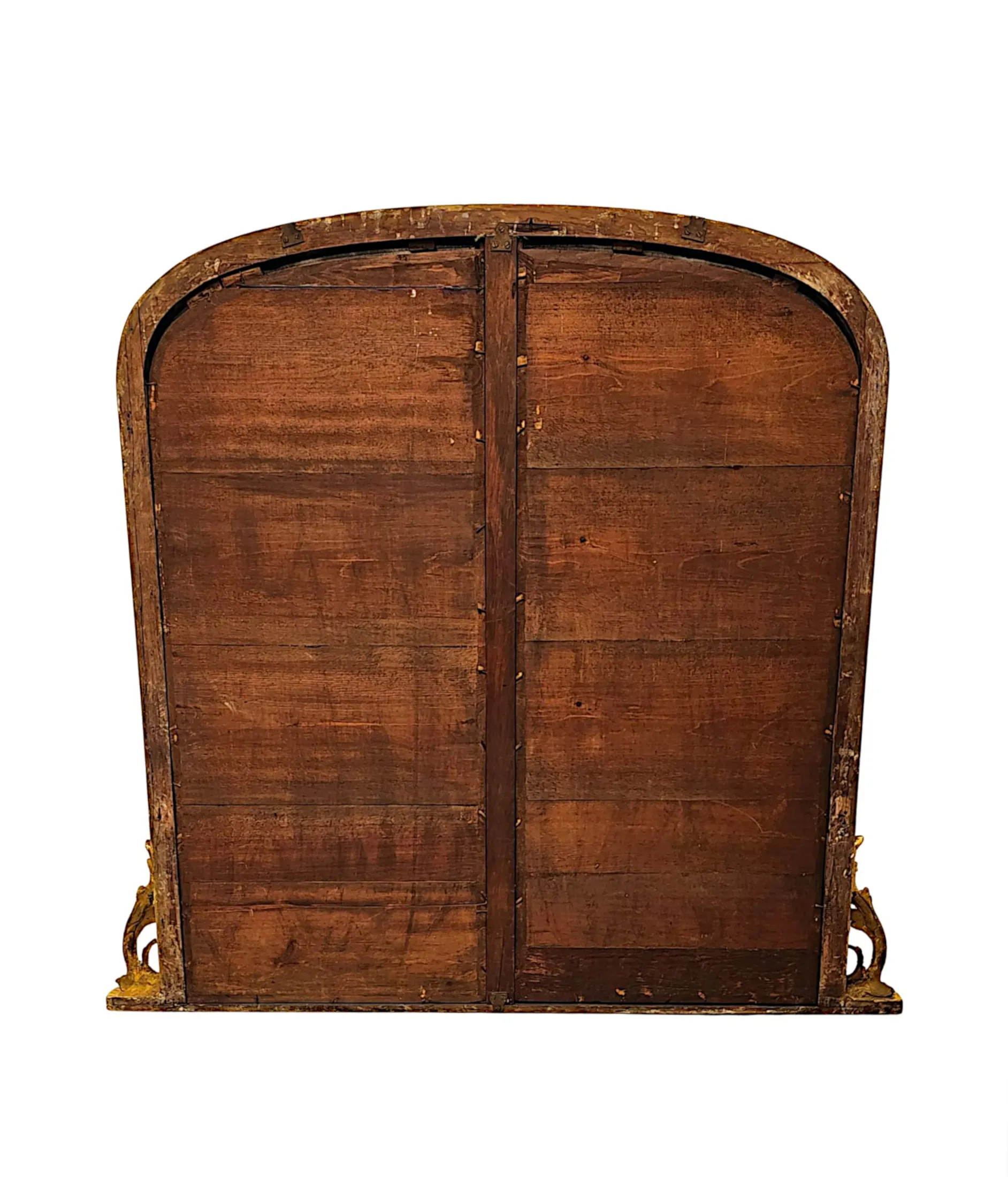  A Fabulous 19th Century Giltwood Overmantel Mirror With Mercury Sparkly Glass