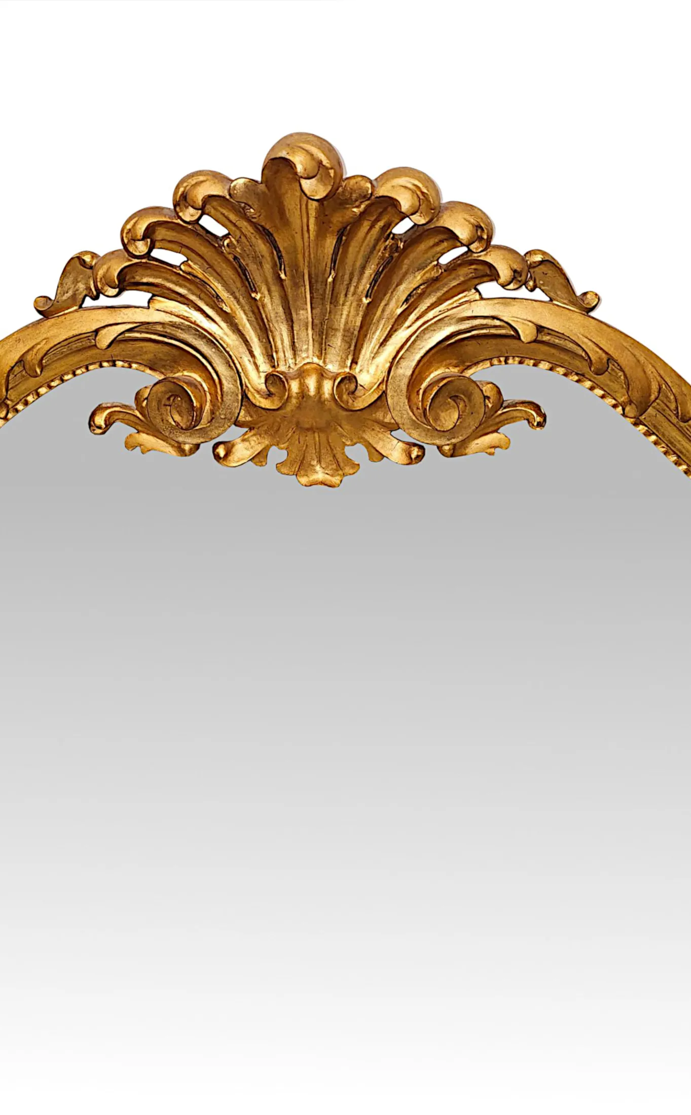 A Very Rare Pair of 19th Century Italian Giltwood Overmantel or Pier Mirrors