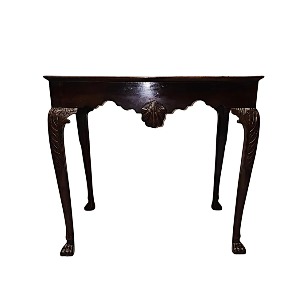 A Very Fine 19th Century Irish Silver Table in the Georgian Manner