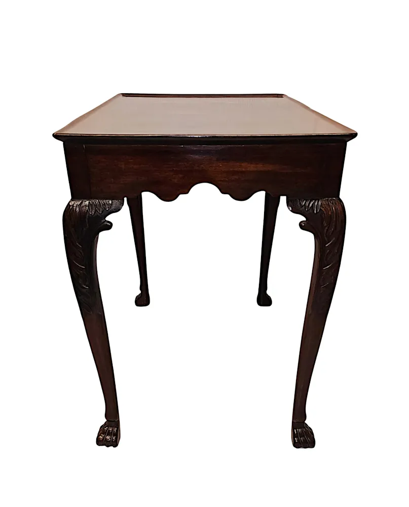 A Very Fine 19th Century Irish Silver Table in the Georgian Manner
