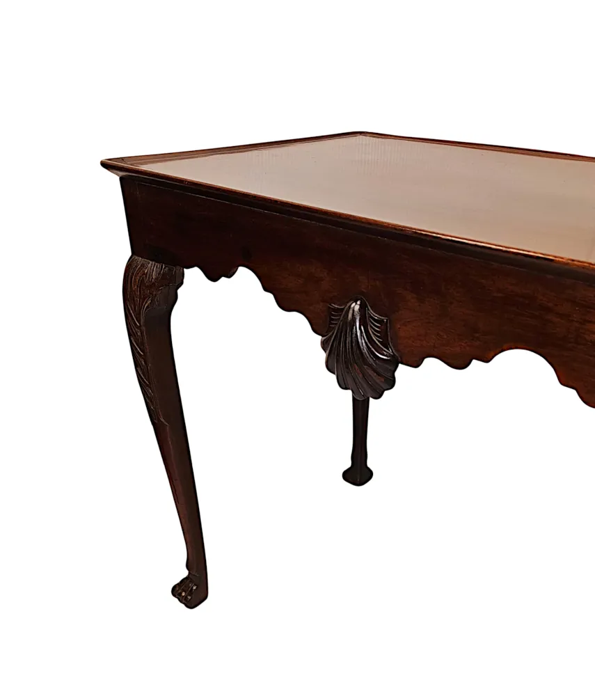 A Very Fine 19th Century Irish Silver Table in the Georgian Manner