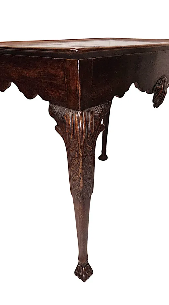 A Very Fine 19th Century Irish Silver Table in the Georgian Manner