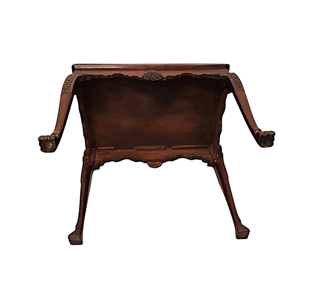 A Very Fine 19th Century Irish Silver Table in the Georgian Manner