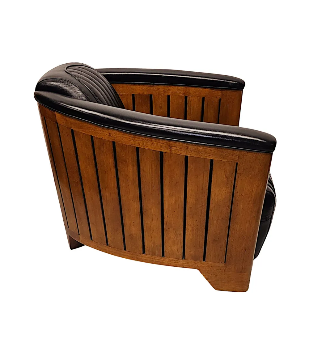 A Fabulous Club Armchair in the Art Deco Style