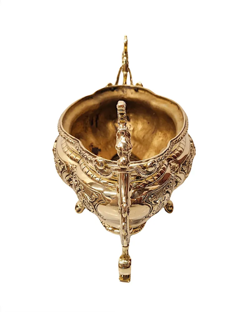  A Very Rare 19th Century Polished Brass Jardiniere or Planter 