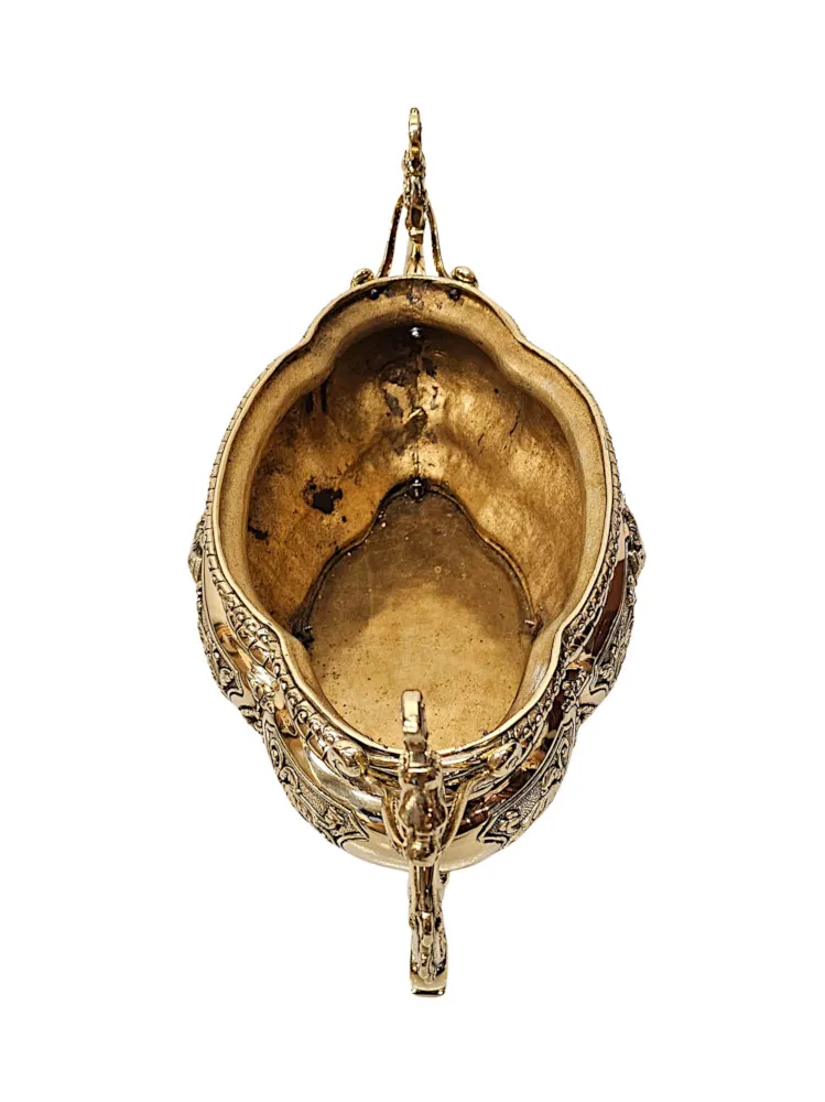  A Very Rare 19th Century Polished Brass Jardiniere or Planter 