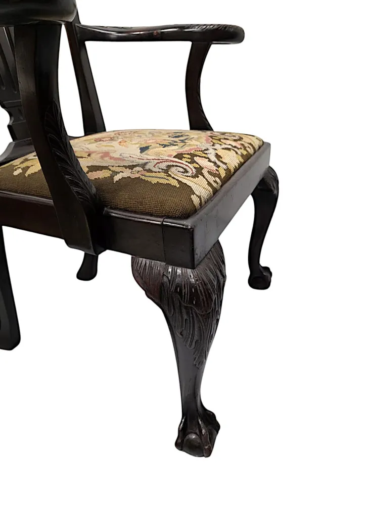  A Very Rare Irish 19th Century Armchair Attributed to 'Butlers' of Dublin